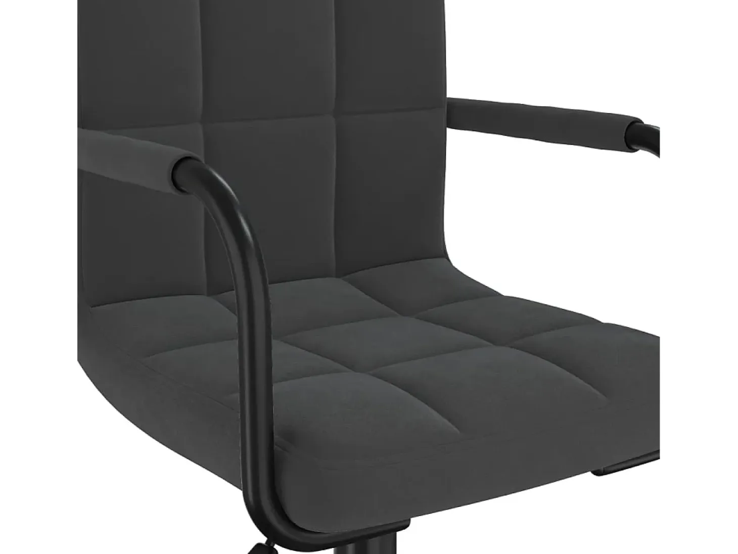 Sillas de comedor giratorias 6 unidades terciopelo negro