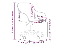 Sillas de comedor giratorias 2 unidades terciopelo crema