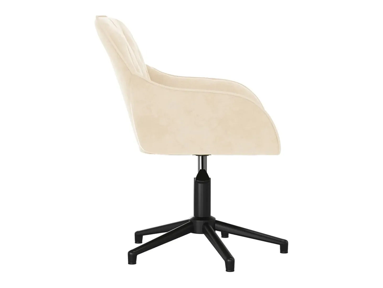 Sillas de comedor giratorias 2 unidades terciopelo crema