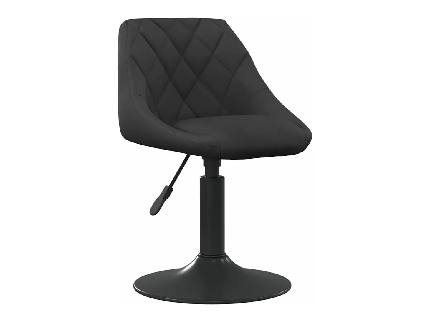 Sillas de comedor giratorias 2 unidades terciopelo negro