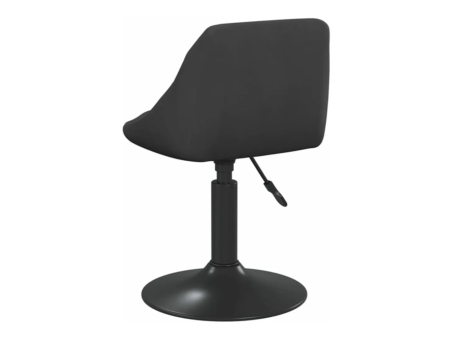 Sillas de comedor giratorias 2 unidades terciopelo negro