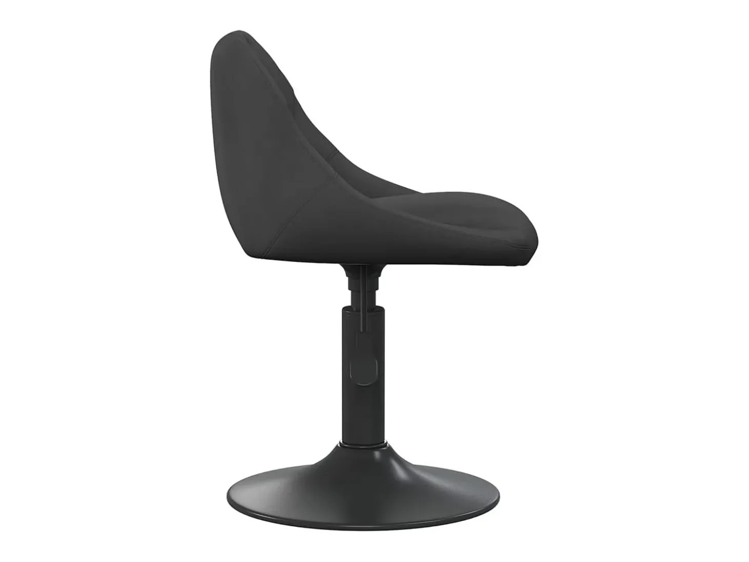 Sillas de comedor giratorias 2 unidades terciopelo negro