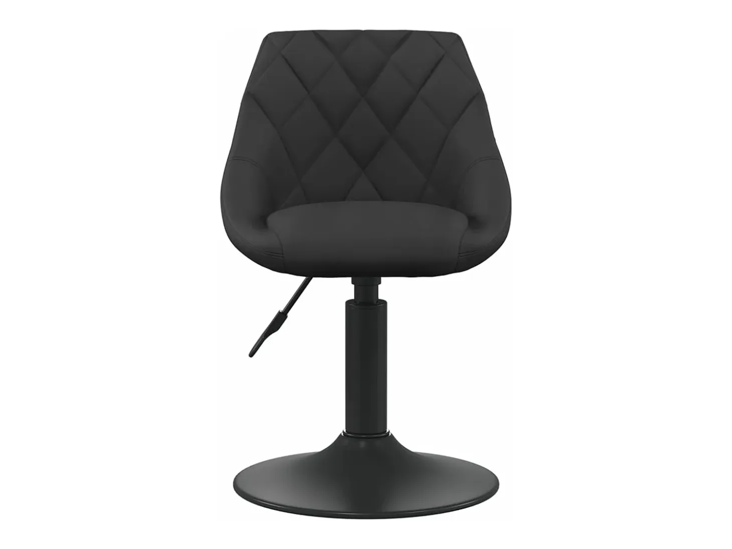 Sillas de comedor giratorias 2 unidades terciopelo negro