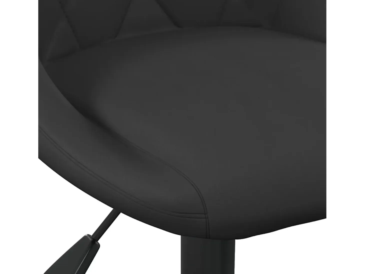 Sillas de comedor giratorias 2 unidades terciopelo negro