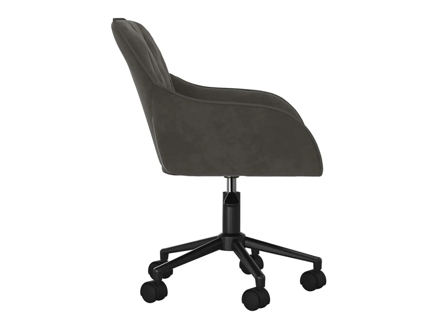 Sillas de comedor giratorias 2 unidades terciopelo gris oscuro