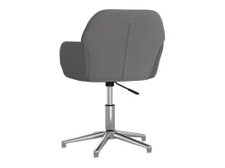 Sillas de comedor giratorias 2 unidades tela gris claro