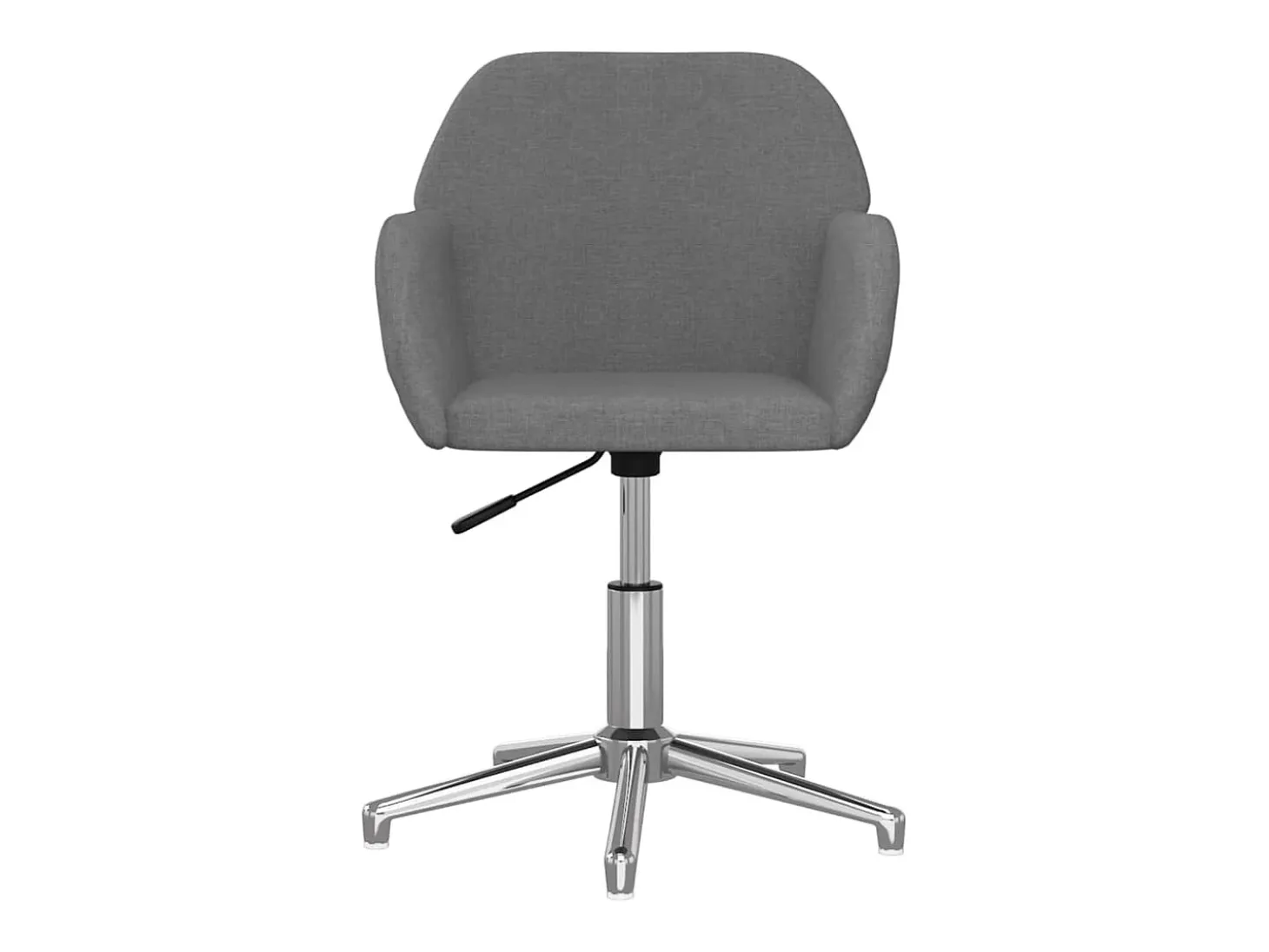 Sillas de comedor giratorias 2 unidades tela gris claro