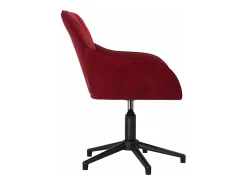 Sillas de comedor giratorias 2 unidades terciopelo rojo tinto