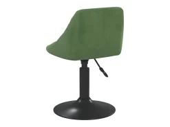 Sillas de comedor giratorias 6 unidades terciopelo verde oscuro