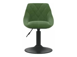 Sillas de comedor giratorias 6 unidades terciopelo verde oscuro