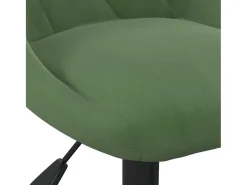 Sillas de comedor giratorias 6 unidades terciopelo verde oscuro