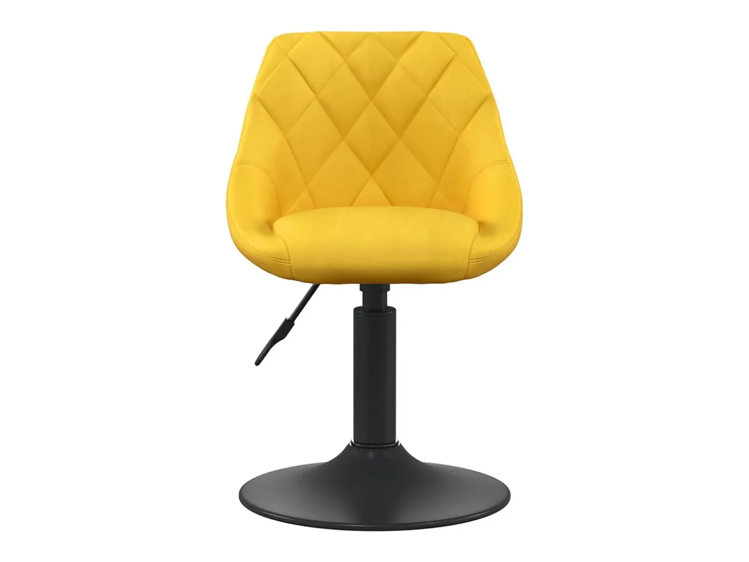 Sillas de comedor giratorias 4 unidades terciopelo amarillo mostaza