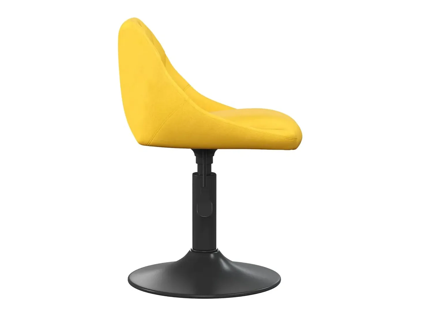 Sillas de comedor giratorias 4 unidades terciopelo amarillo mostaza