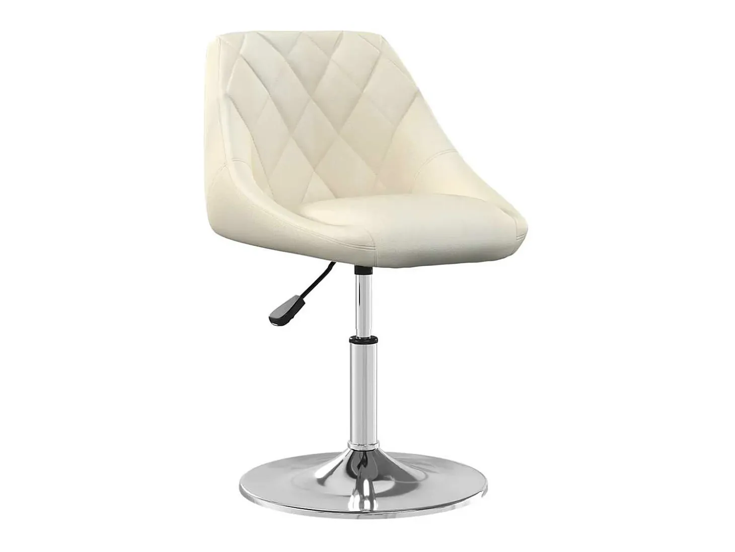 Sillas de comedor giratorias 2 unidades terciopelo crema