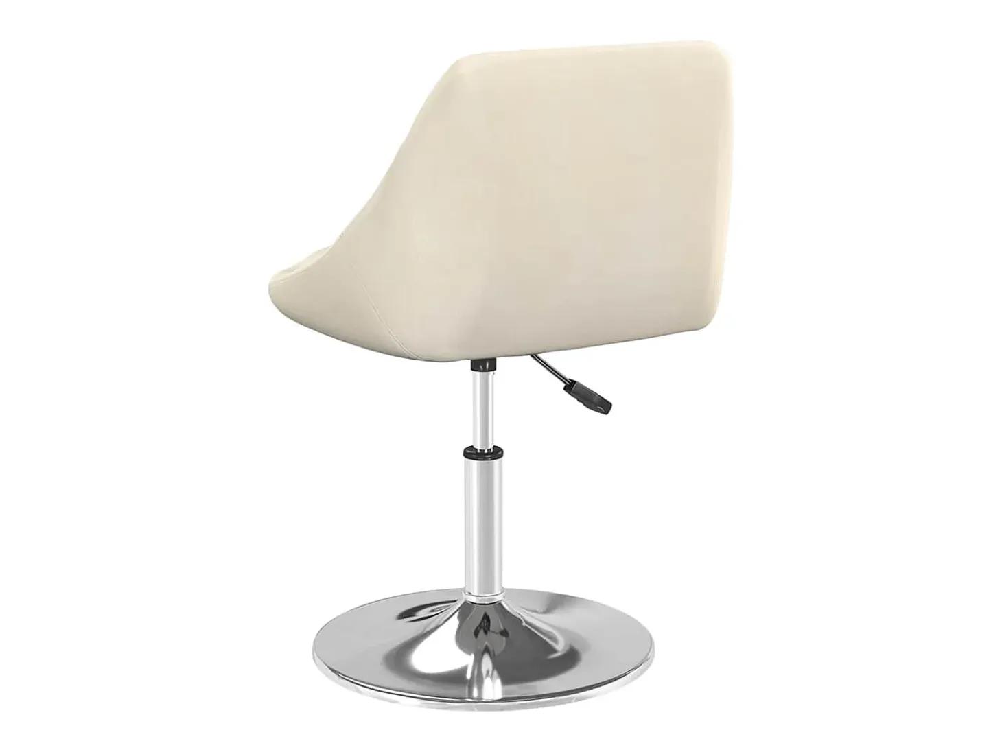 Sillas de comedor giratorias 2 unidades terciopelo crema