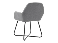 Sillas de comedor giratorias 2 unidades tela gris claro