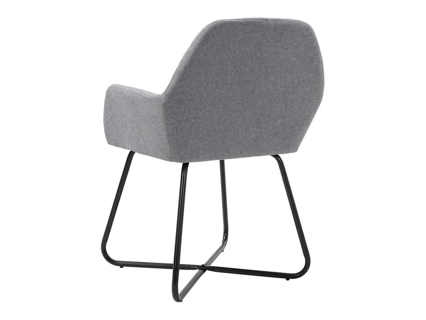 Sillas de comedor giratorias 2 unidades tela gris claro