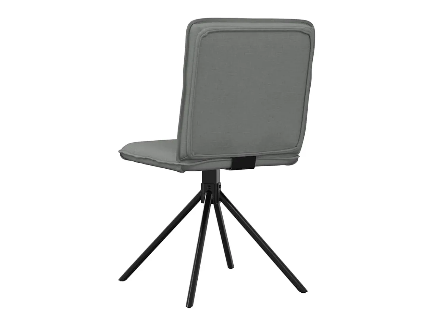 Sillas de comedor giratorias 4 unidades tela gris oscuro
