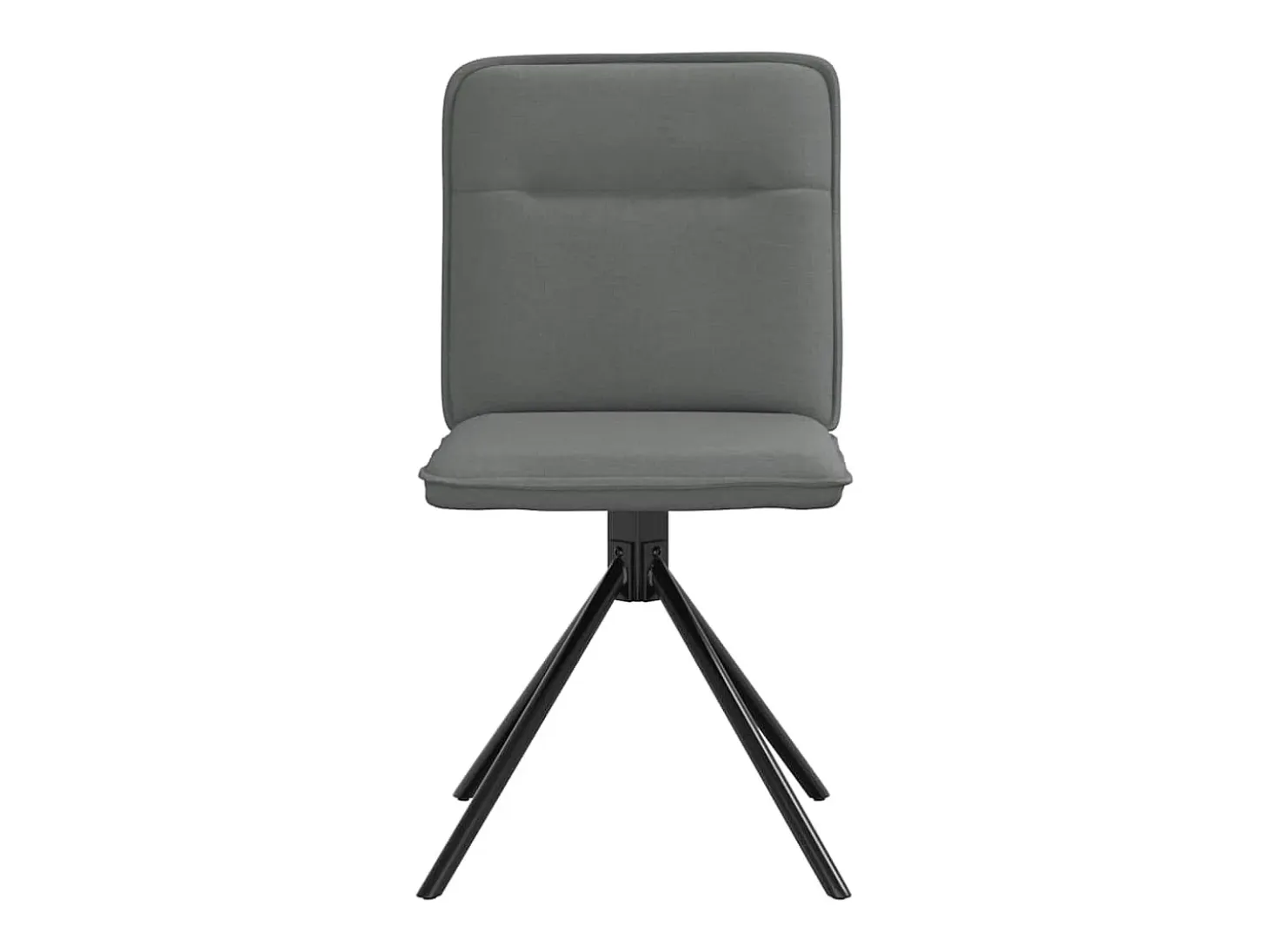 Sillas de comedor giratorias 4 unidades tela gris oscuro