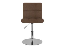 Sillas de comedor giratorias 2 unidades tela marrón
