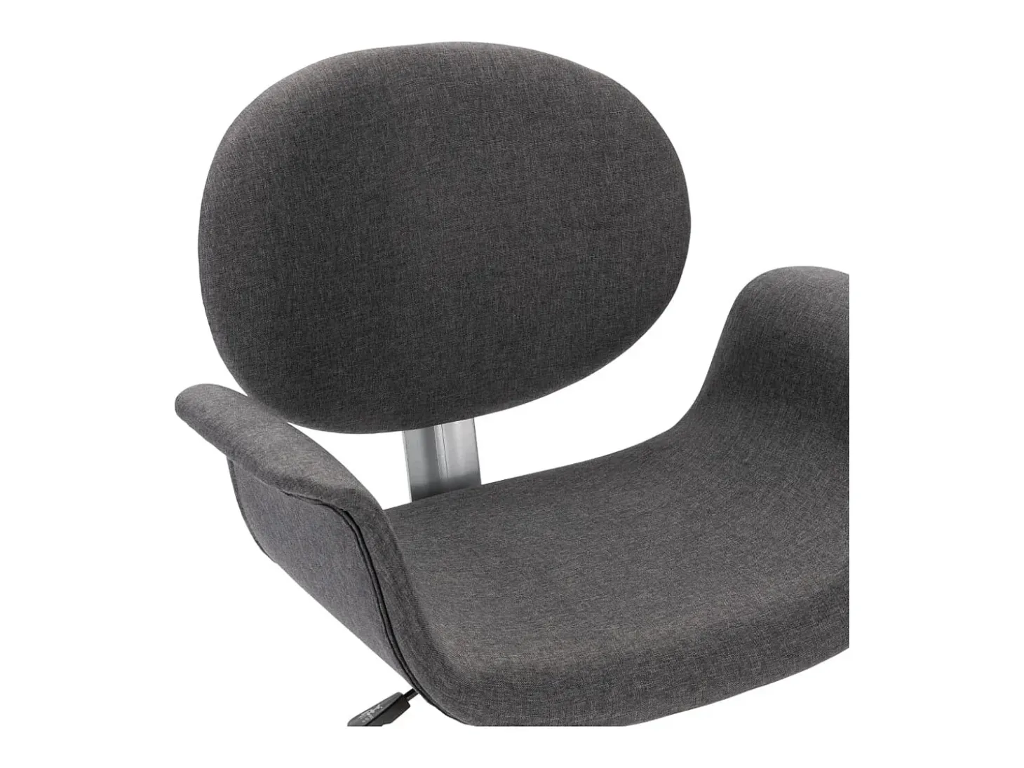Sillas de comedor giratorias 2 unidades tela gris