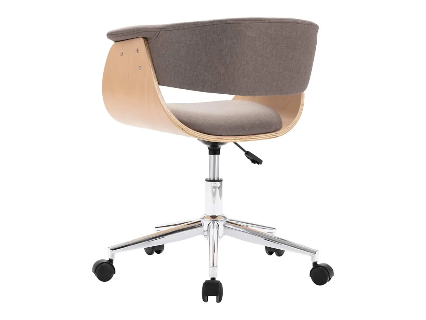 Sillas de comedor giratorias 4 unidades tela taupe