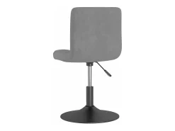 Sillas de comedor giratorias 4 unidades terciopelo gris oscuro