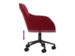Sillas de comedor giratorias 2 unidades terciopelo rojo tinto