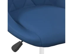 Sillas de comedor giratorias 2 uds terciopelo azul