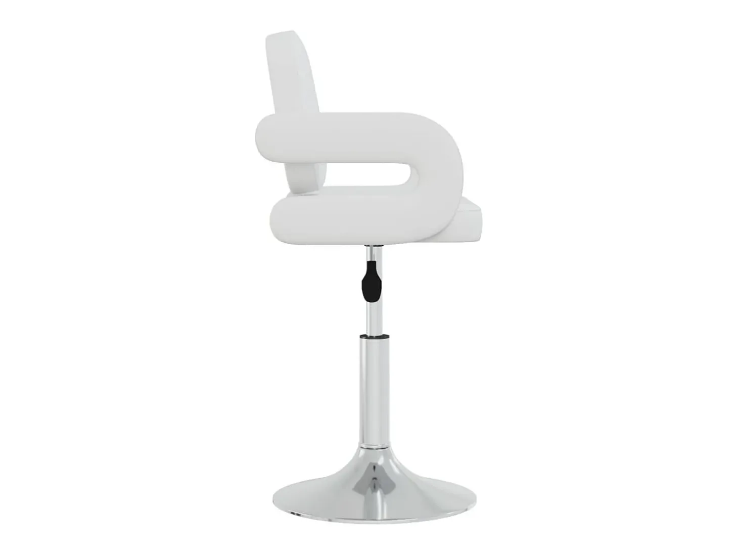 Sillas de comedor giratorias 4 unidades cuero sintético blanco