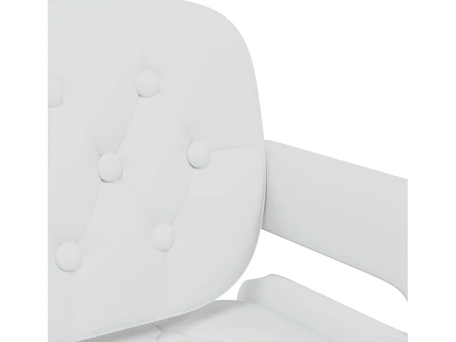 Sillas de comedor giratorias 4 unidades cuero sintético blanco