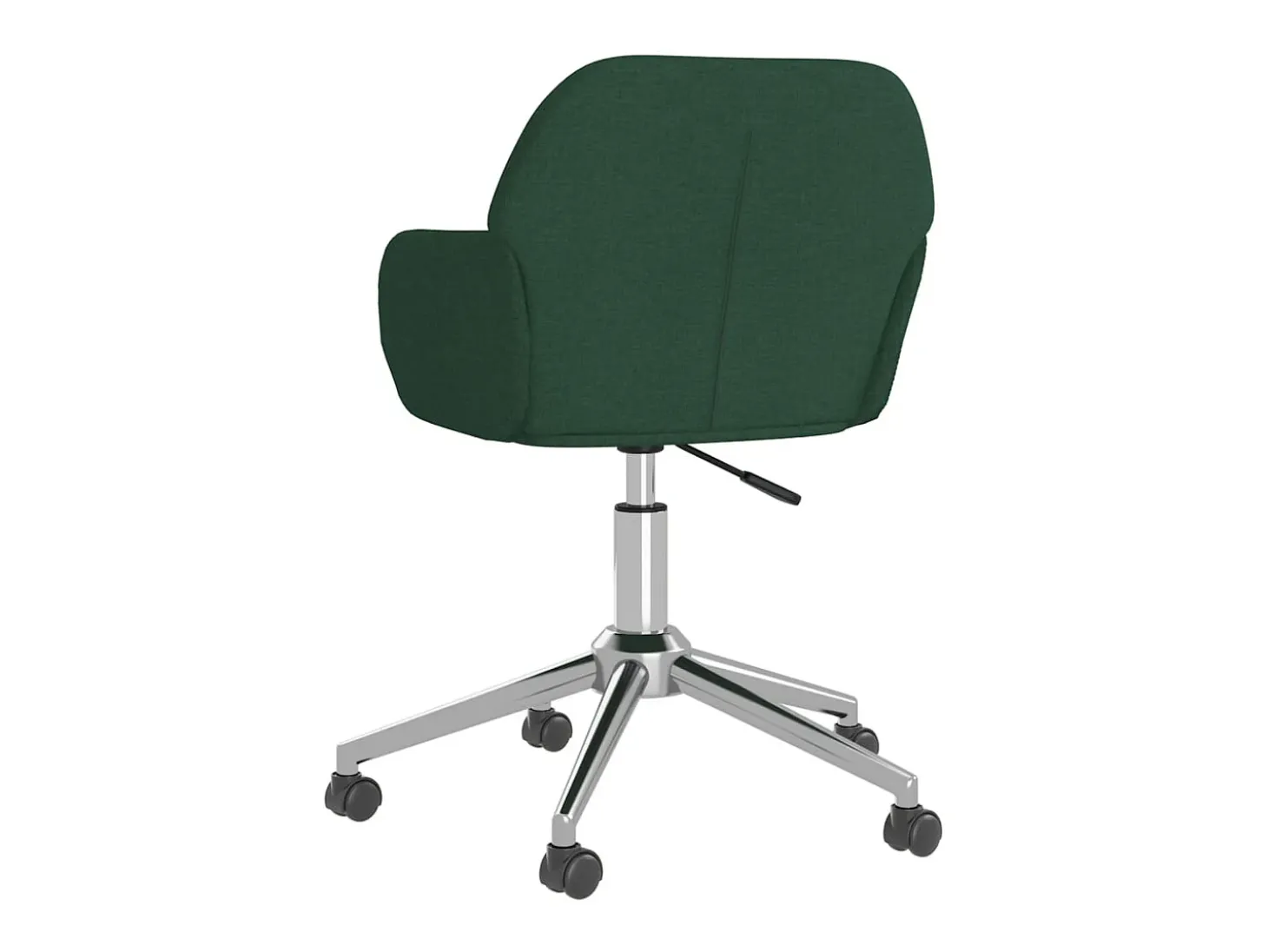 Sillas de comedor giratorias 2 unidades tela verde oscuro