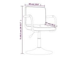 Sillas de comedor giratorias 4 unidades terciopelo negro