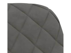 Sillas de comedor giratorias 2 unidades terciopelo gris oscuro