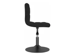 Sillas de comedor giratorias 4 unidades terciopelo negro