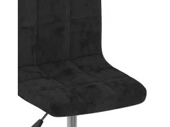 Sillas de comedor giratorias 4 unidades terciopelo negro