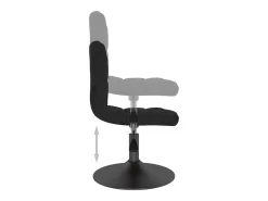 Sillas de comedor giratorias 4 unidades terciopelo negro
