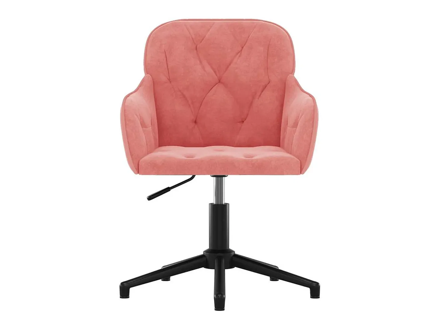 Sillas de comedor giratorias 2 unidades terciopelo rosa