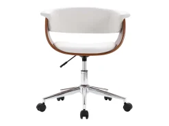 Sillas de comedor giratorias 2 unidades cuero sintético blanco ES308282