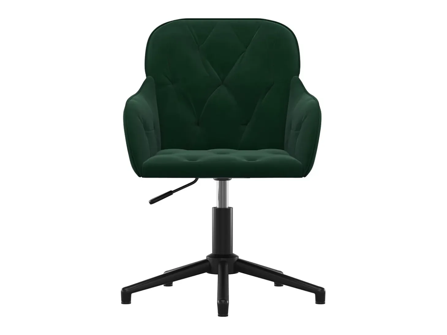Sillas de comedor giratorias 2 unidades terciopelo verde oscuro