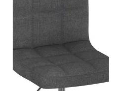 Sillas de comedor giratorias 4 unidades tela gris oscuro