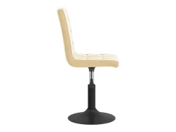 Sillas de comedor giratorias 2 unidades terciopelo crema