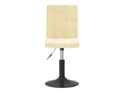 Sillas de comedor giratorias 2 unidades terciopelo crema