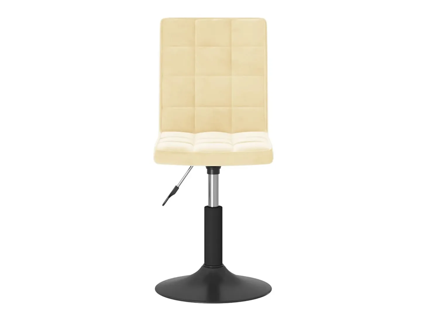 Sillas de comedor giratorias 2 unidades terciopelo crema