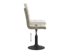 Sillas de comedor giratorias 4 unidades de terciopelo gris claro