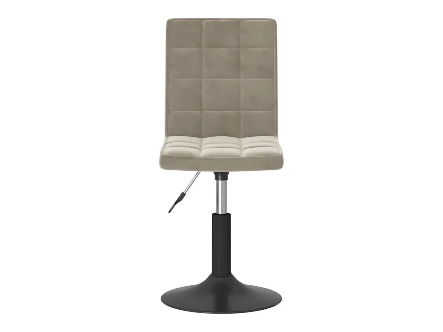 Sillas de comedor giratorias 4 unidades de terciopelo gris claro