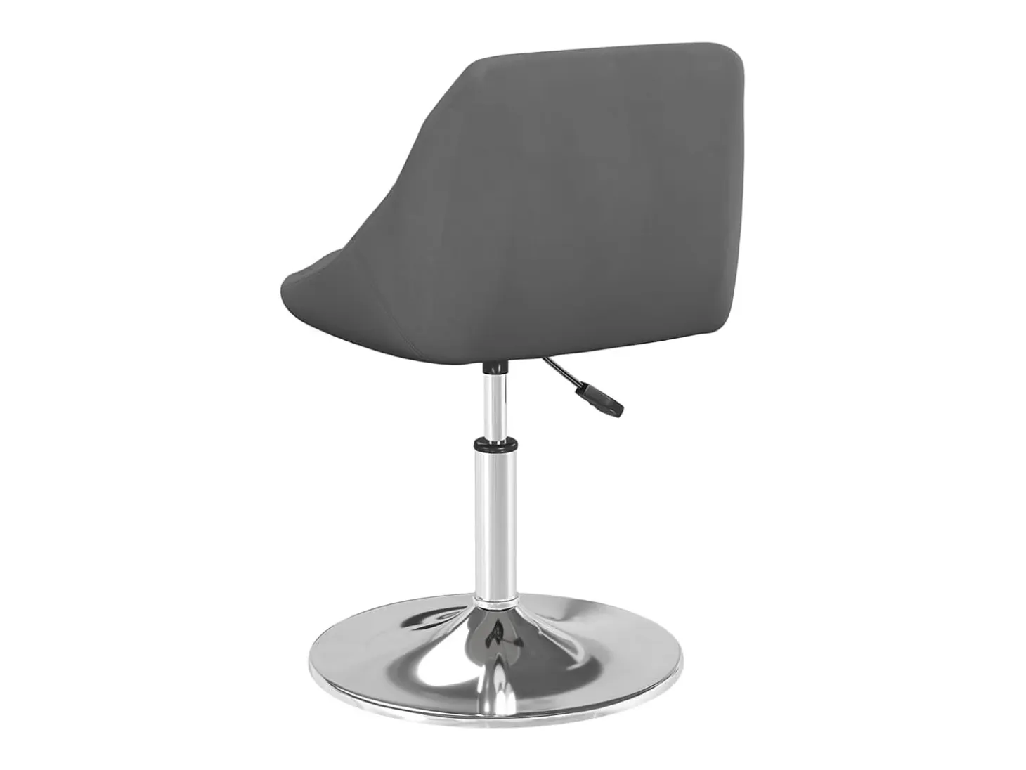 Sillas de comedor giratorias 4 unidades terciopelo gris oscuro