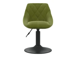 Sillas de comedor giratorias 6 unidades terciopelo verde claro