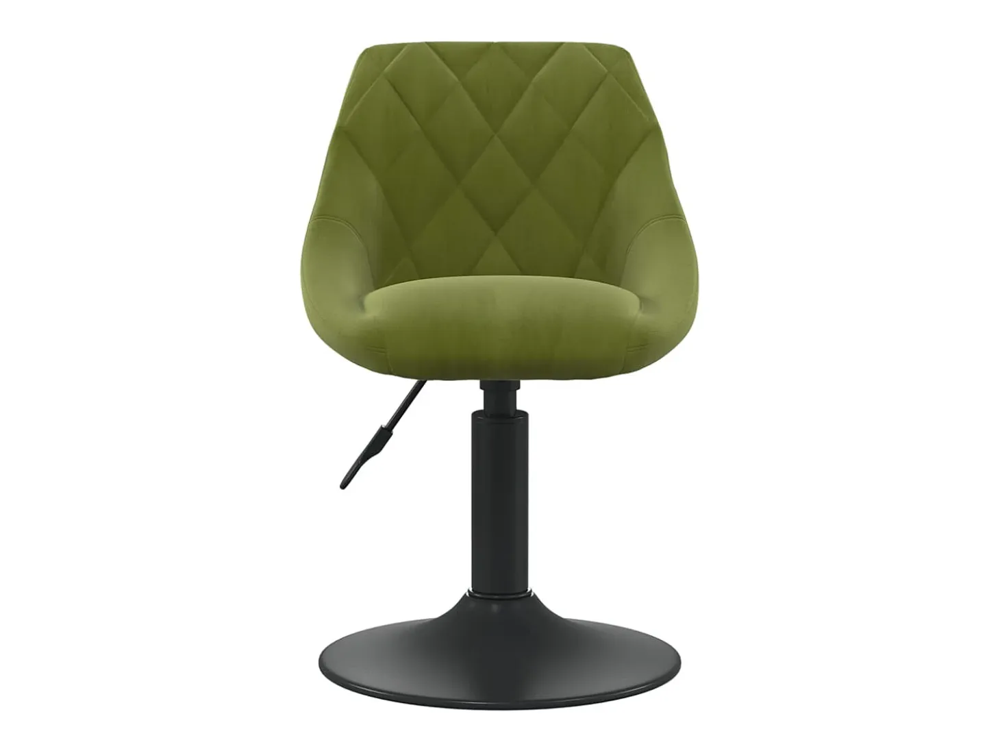 Sillas de comedor giratorias 6 unidades terciopelo verde claro