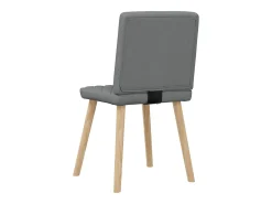 Sillas de comedor giratorias 4 unidades tela gris oscuro